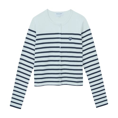 MAISON LABICHE Patch Coeur ML Tolbiac cardigan