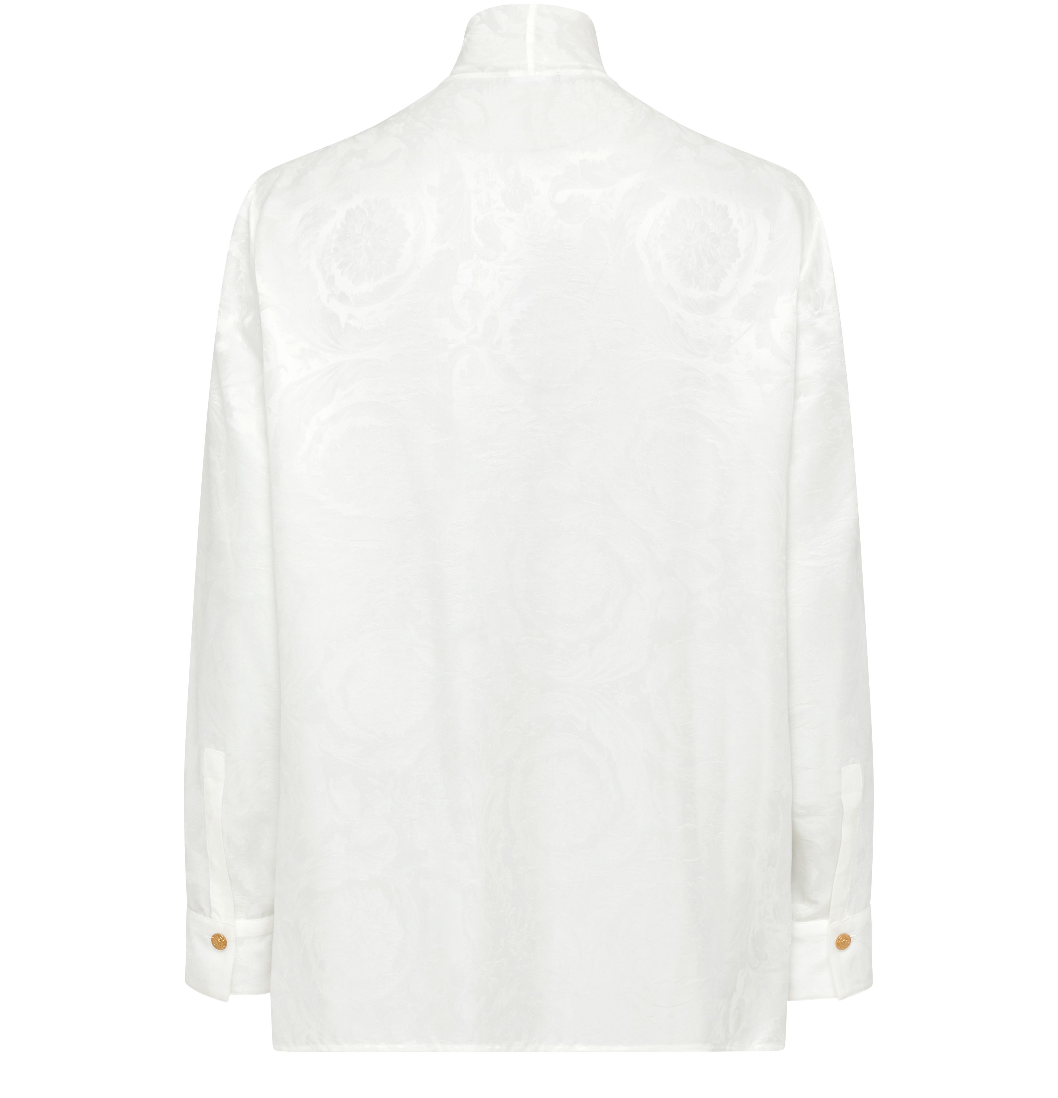 Versace Baroque Jacquard Silk Viscose Informal Shirt