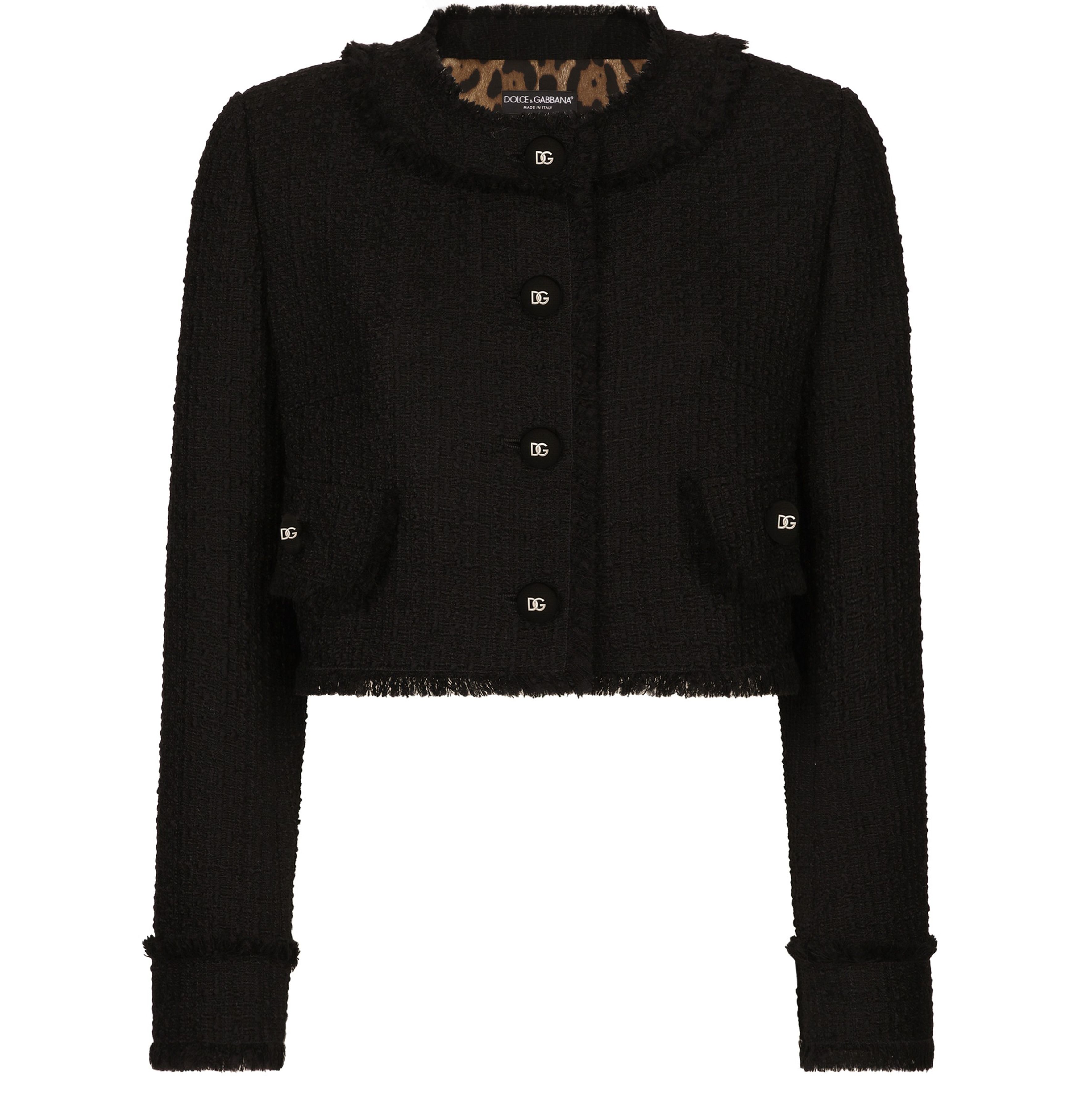 Dolce & Gabbana Short raschel tweed jacket