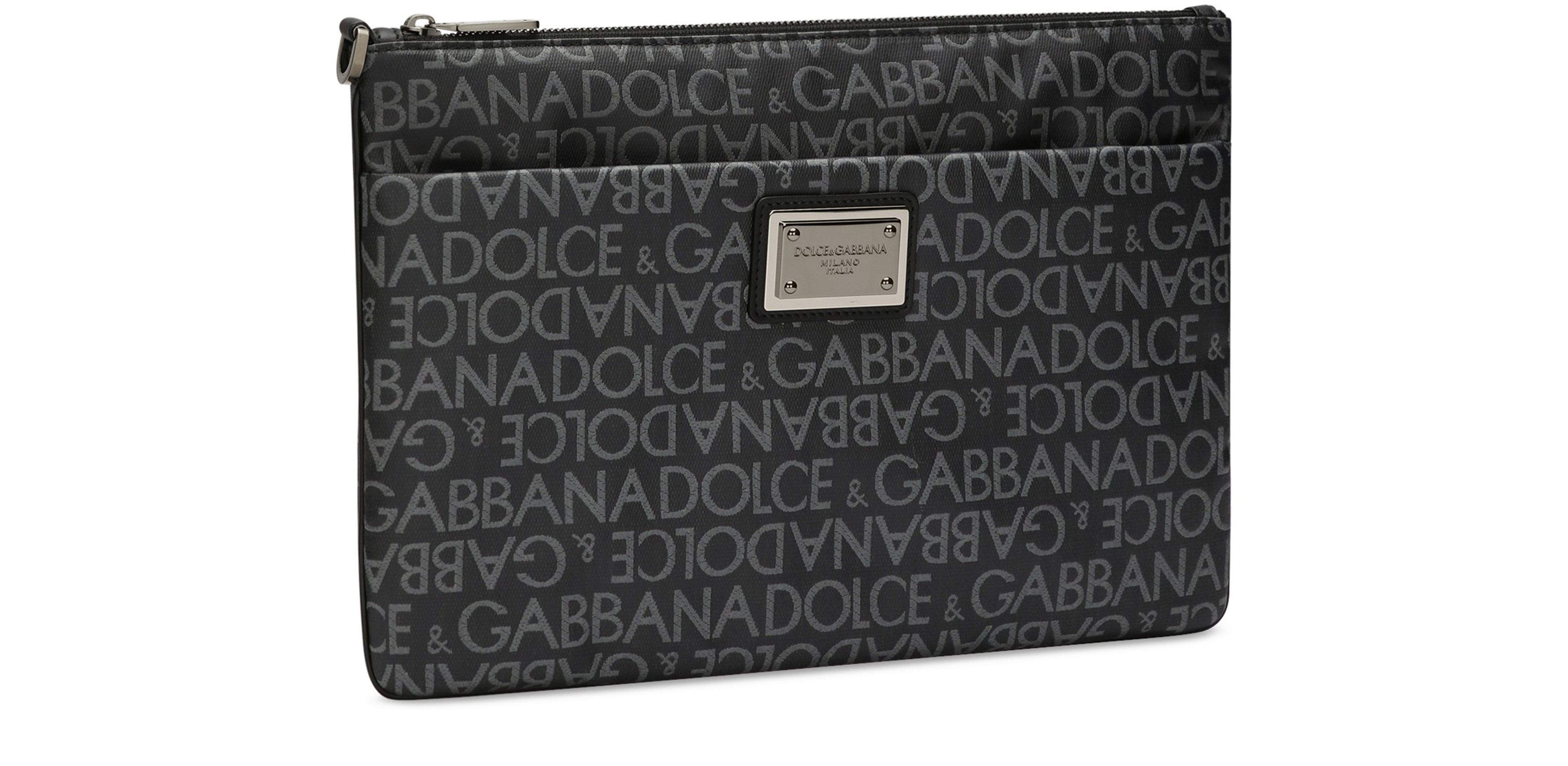 Dolce & Gabbana Coated jacquard clutch