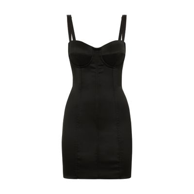 Dolce & Gabbana Satin corset minidress