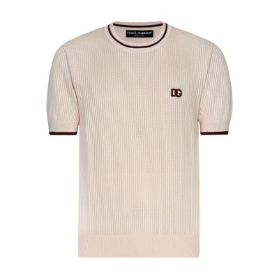 Dolce & Gabbana DG logo round-neck cotton sweater