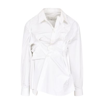 Maison Margiela Raw cotton poplin shirt