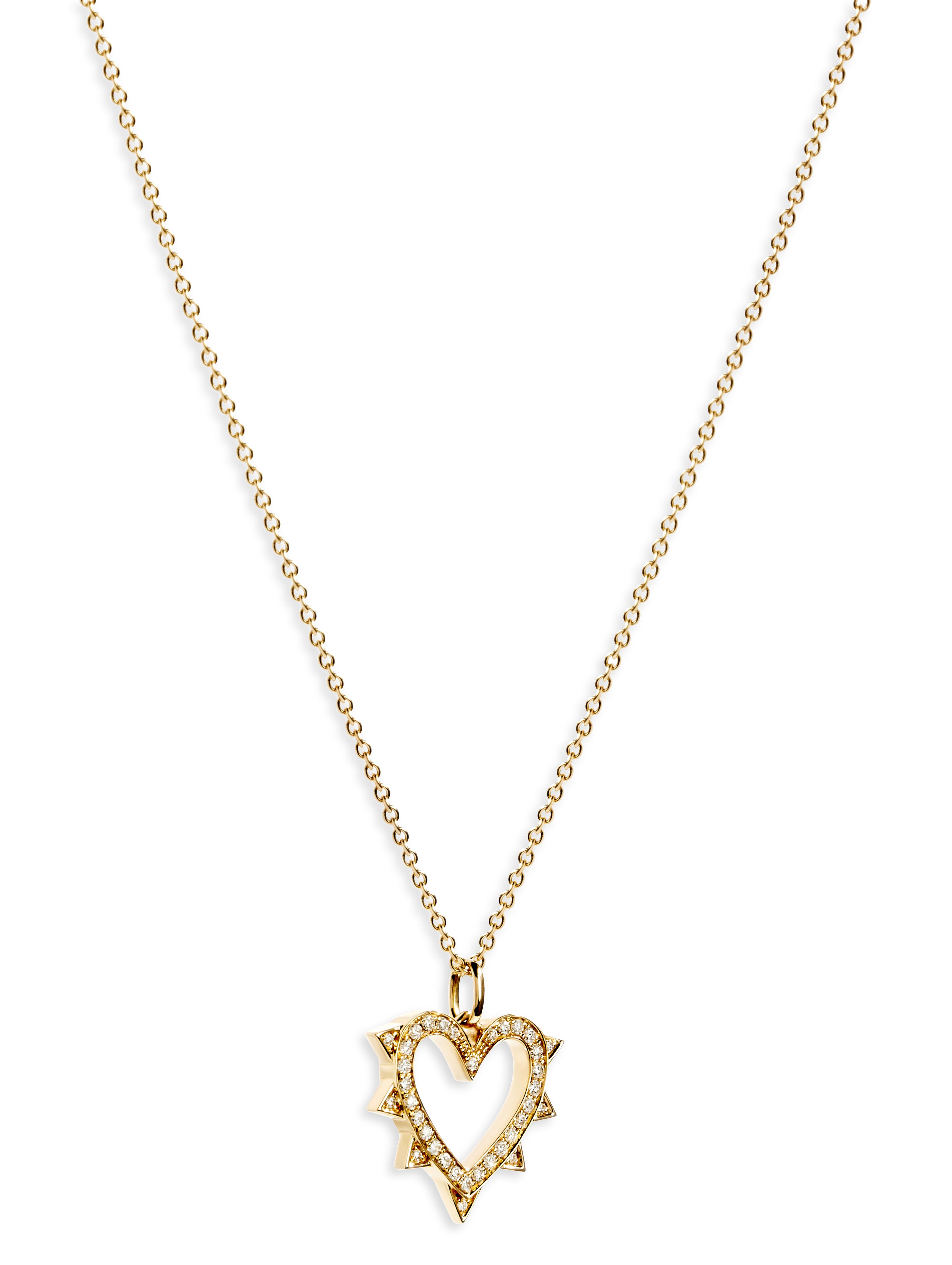  Caur Rockaway yellow gold and diamond necklace