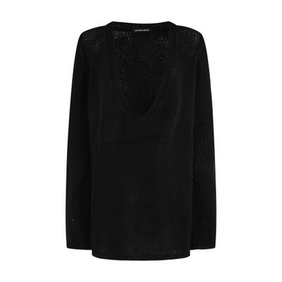 Ann Demeulemeester Carolina Knitted Body Fit Tunic