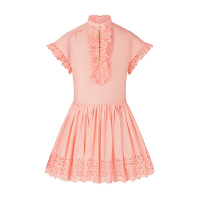  Broderie Anglaise Babydoll Mini Dress