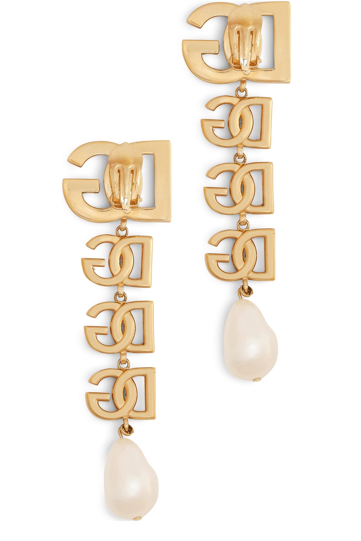 Dolce & Gabbana Clip-on earrings with DG logo