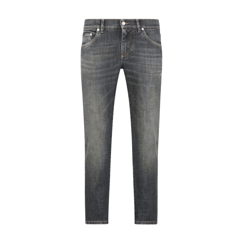 Dolce & Gabbana Blue wash slim-fit stretch jeans