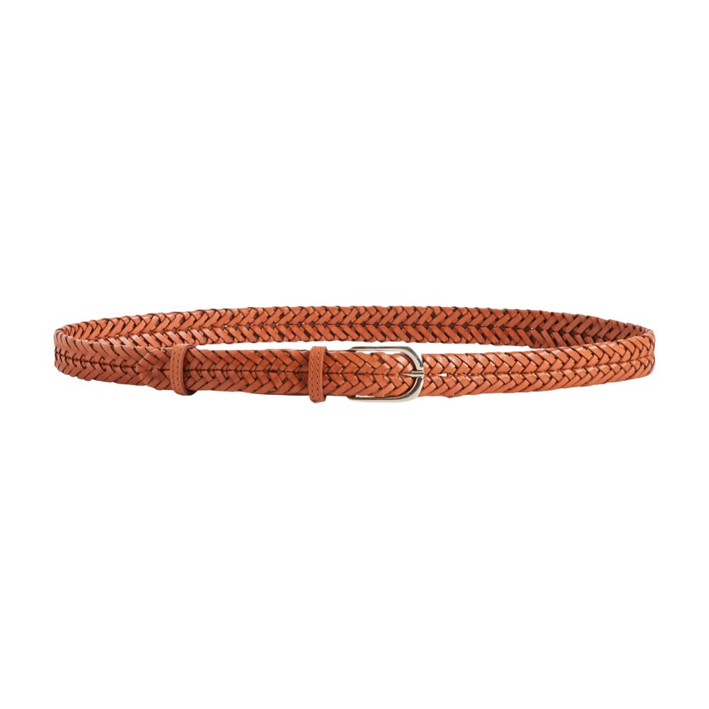  Braided leather belt