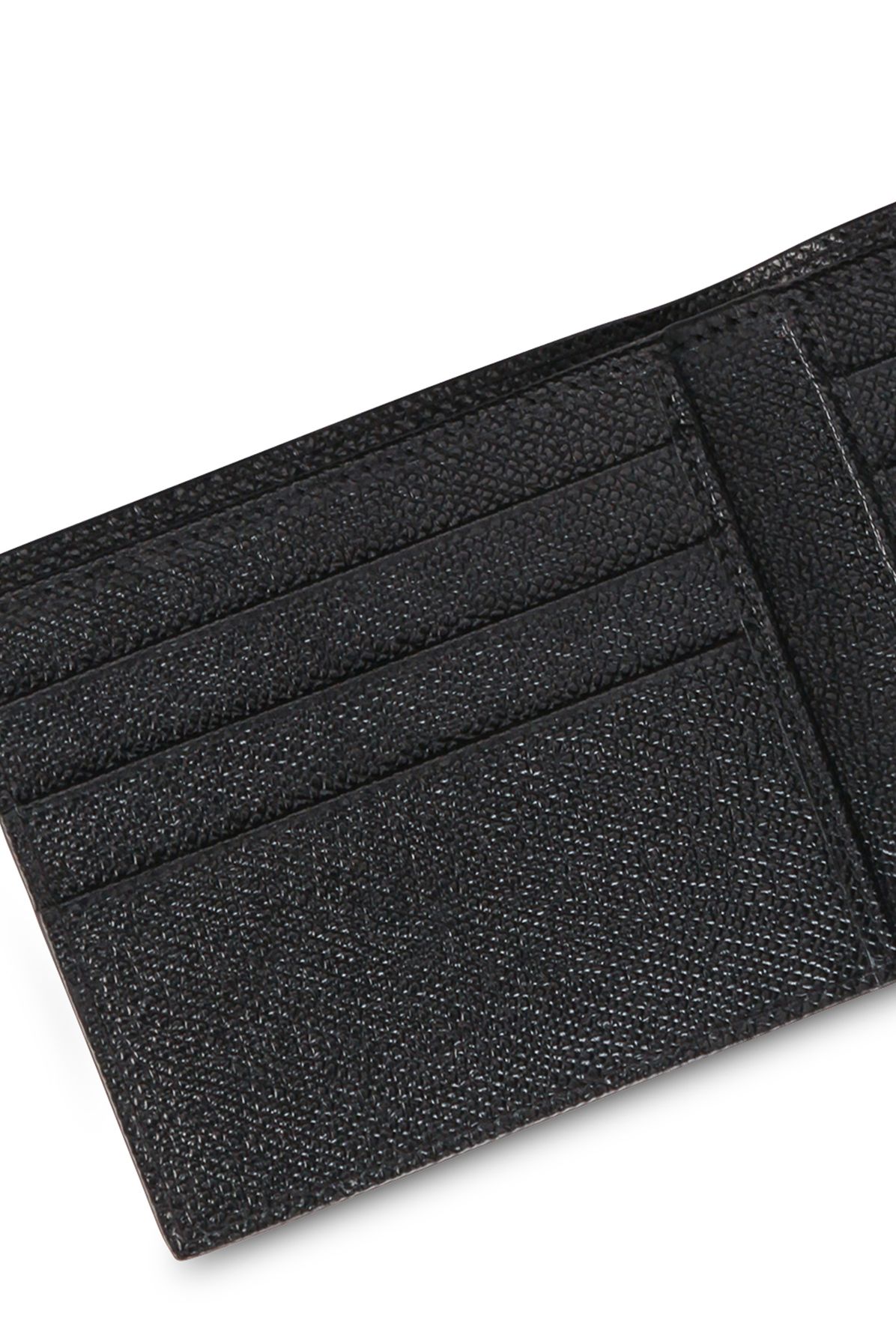 Dolce & Gabbana Dauphine calfskin bifold wallet with branded plate