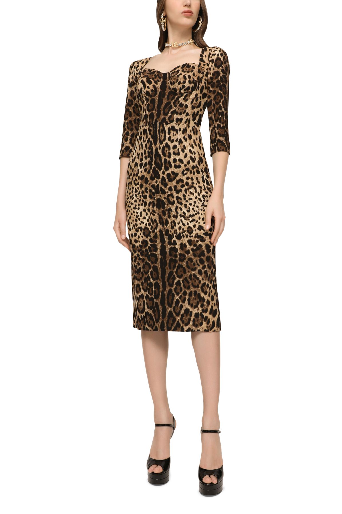 Dolce & Gabbana Calf-length cady dress