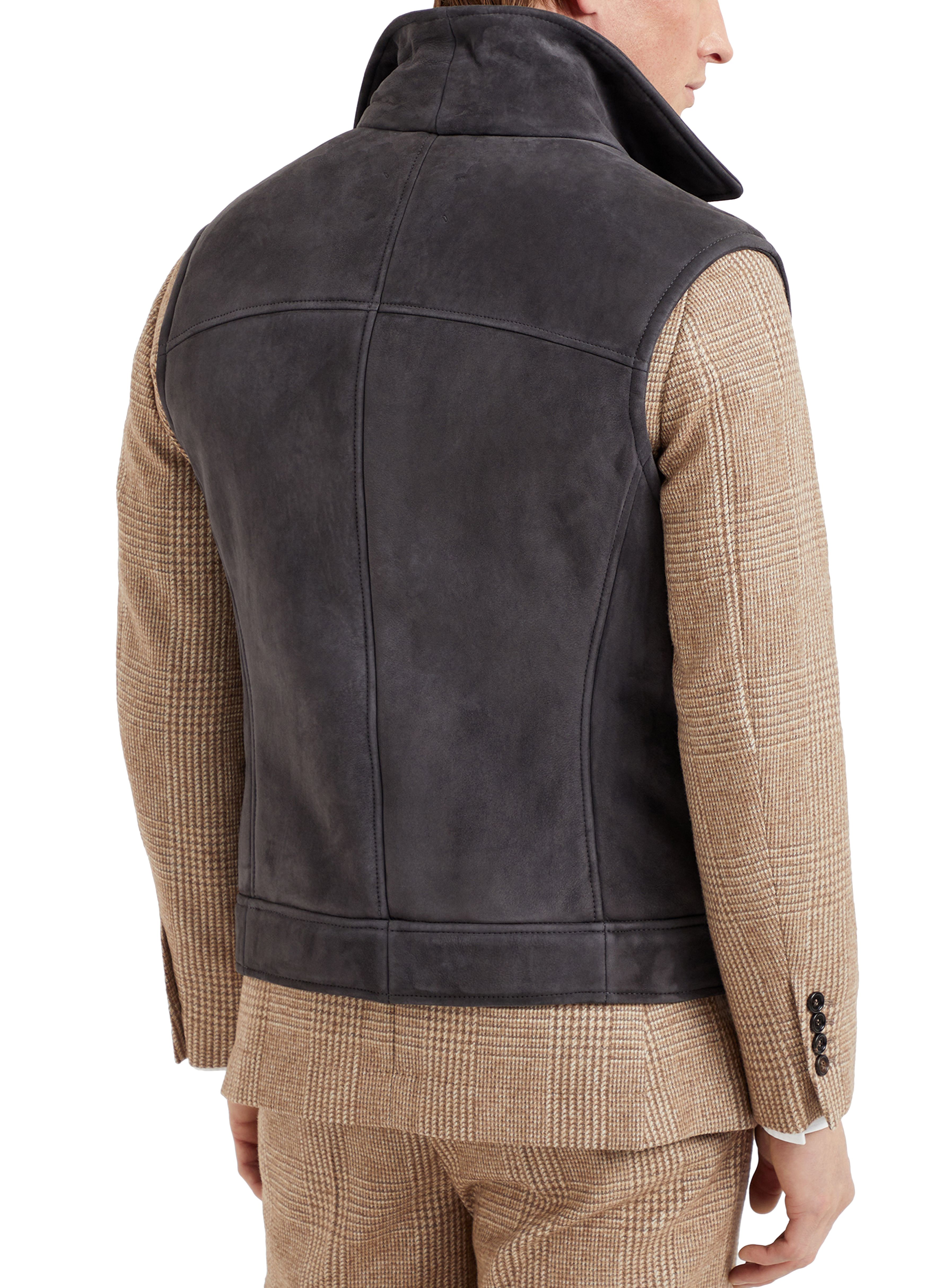 Brunello Cucinelli Shearling biker vest