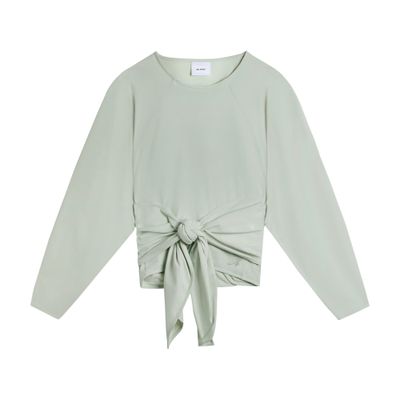 Axel Arigato Drape Tie-Front Sweatshirt