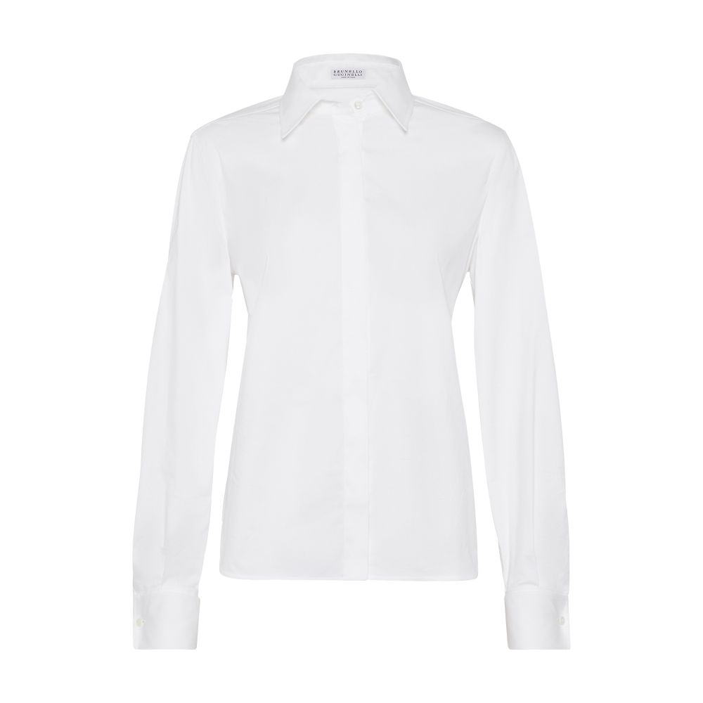 Brunello Cucinelli Stretch poplin shirt