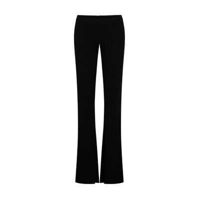 Versace Ribbed Flared Trousers