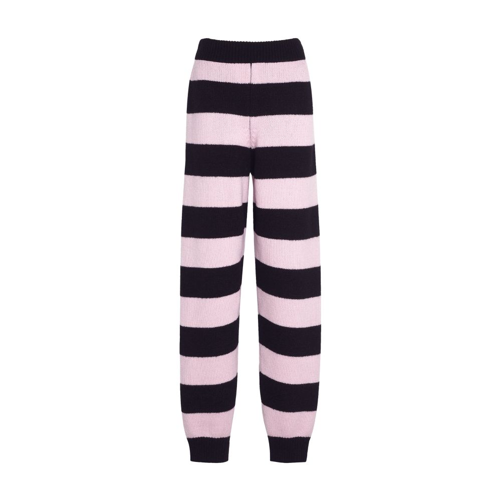 Barrie Striped cashmere trousers