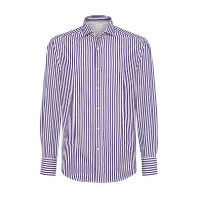 Brunello Cucinelli Striped poplin shirt