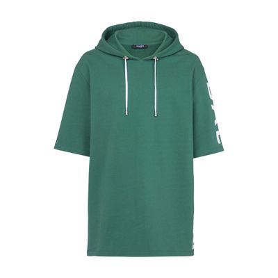 Balmain Oversized hooded cotton sweatshirt with Balmain Paris logo print