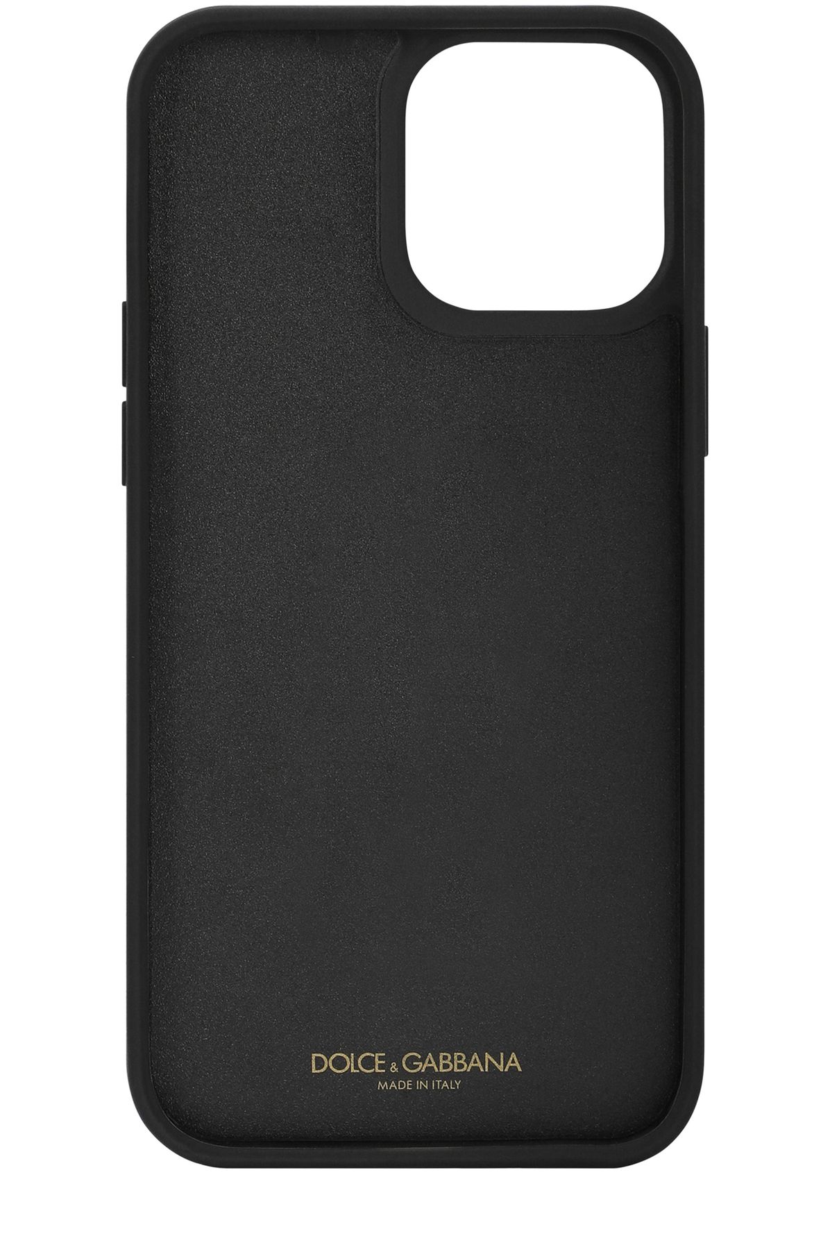 Dolce & Gabbana Calfskin iPhone 13 Pro Max cover with logo tag