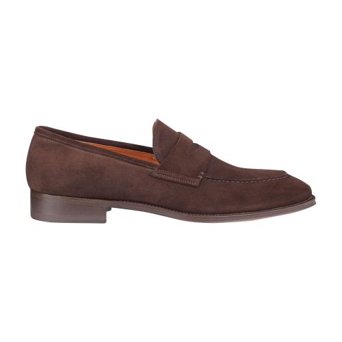 Santoni Suede Penny loafers