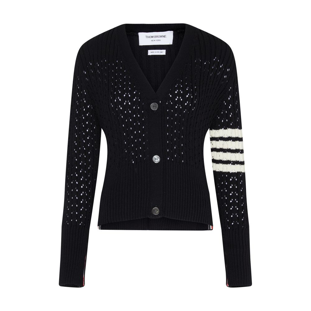 Thom Browne Pointelle Knitted Cardigan