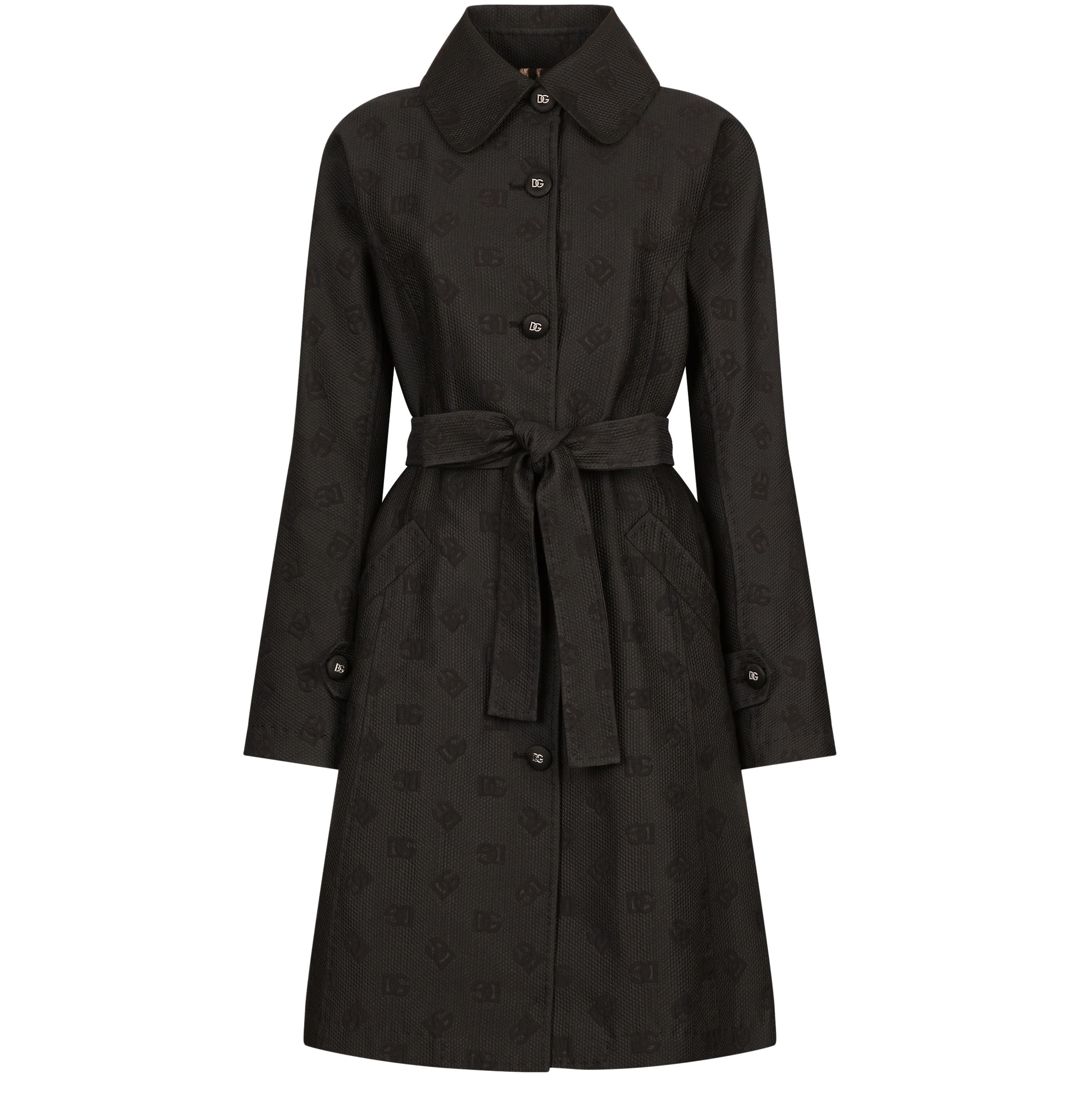 Dolce & Gabbana Quilted jacquard trench coat