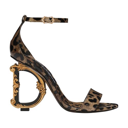 Dolce & Gabbana Polished calfskin Baroque sandals