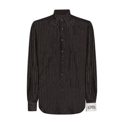 Dolce & Gabbana Pinstripe cotton muslin shirt