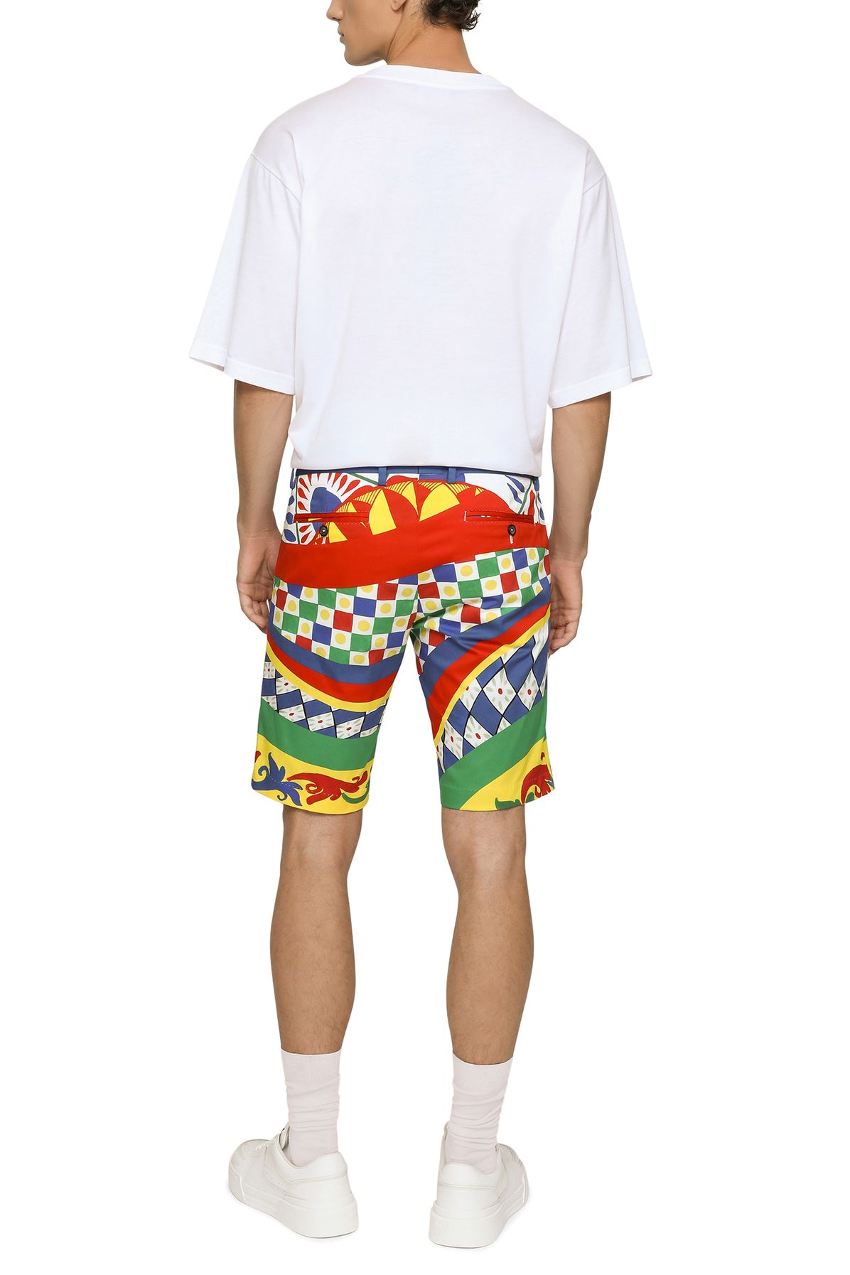 Dolce & Gabbana stretch cotton drill shorts