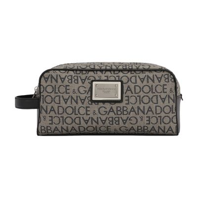 Dolce & Gabbana Coated jacquard toiletry bag