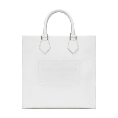 Dolce & Gabbana Calfskin tote bag with raised logo