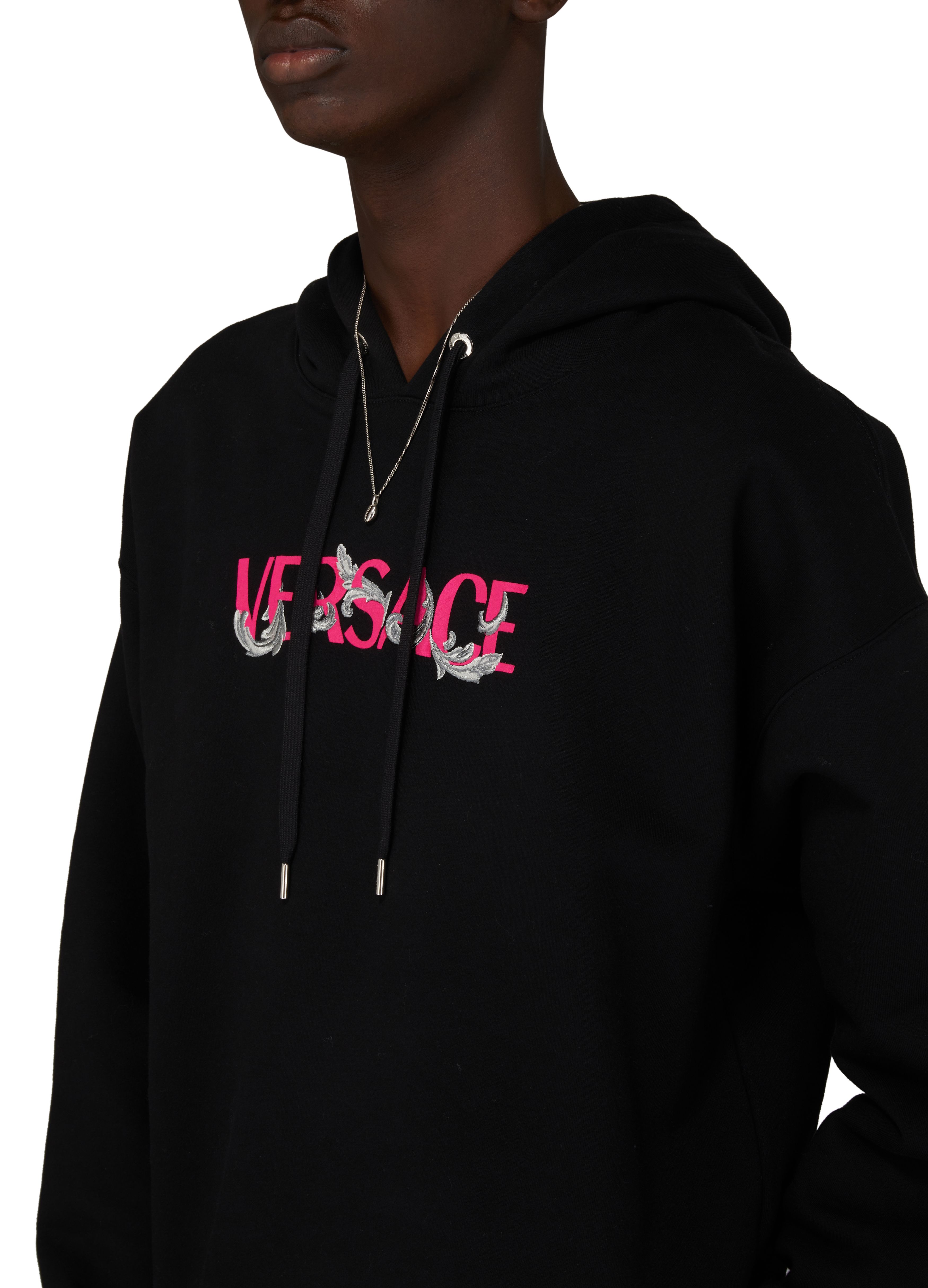 Versace Silver Baroque hoodie