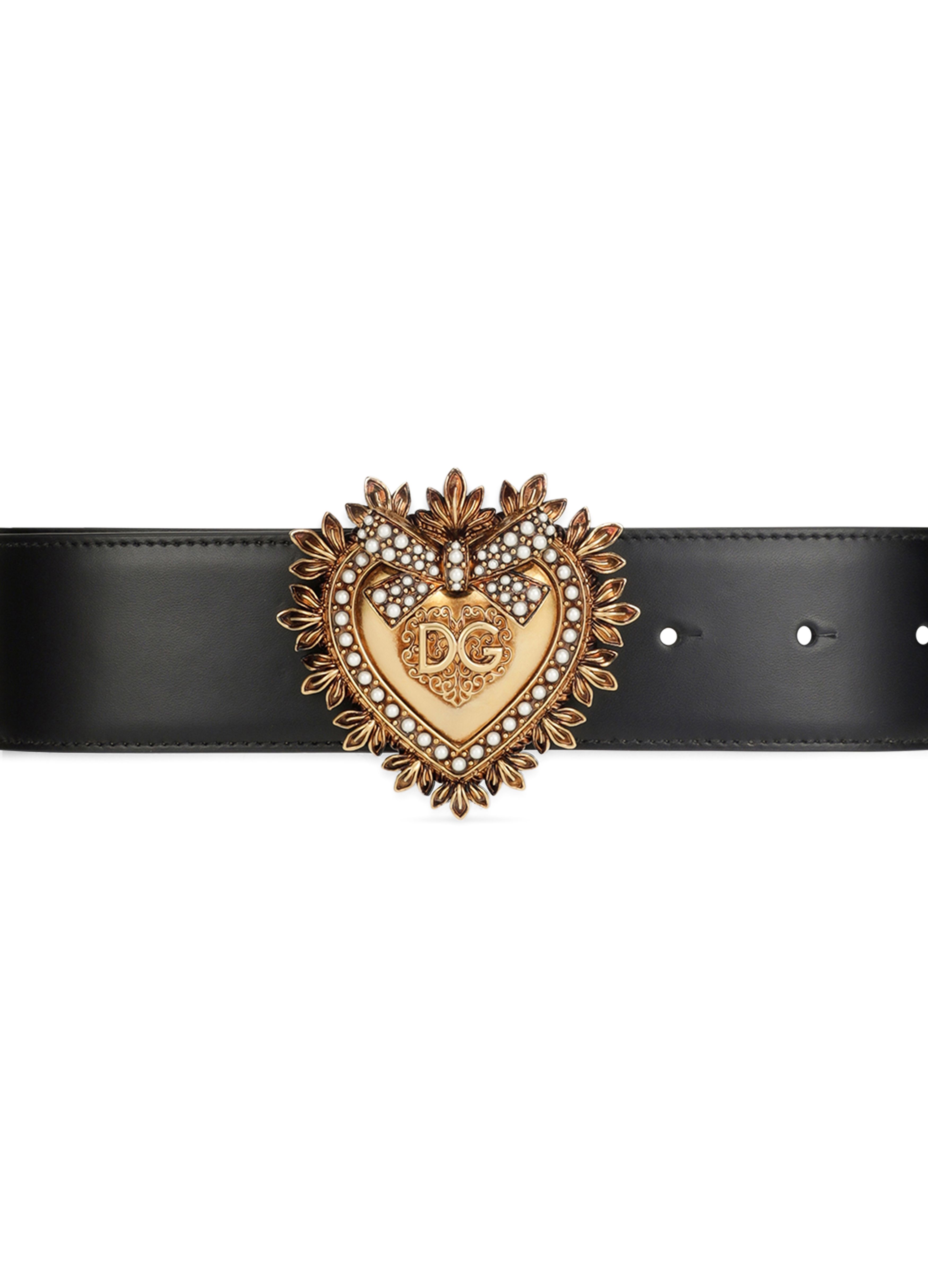 Dolce & Gabbana Devotion belt in lux leather