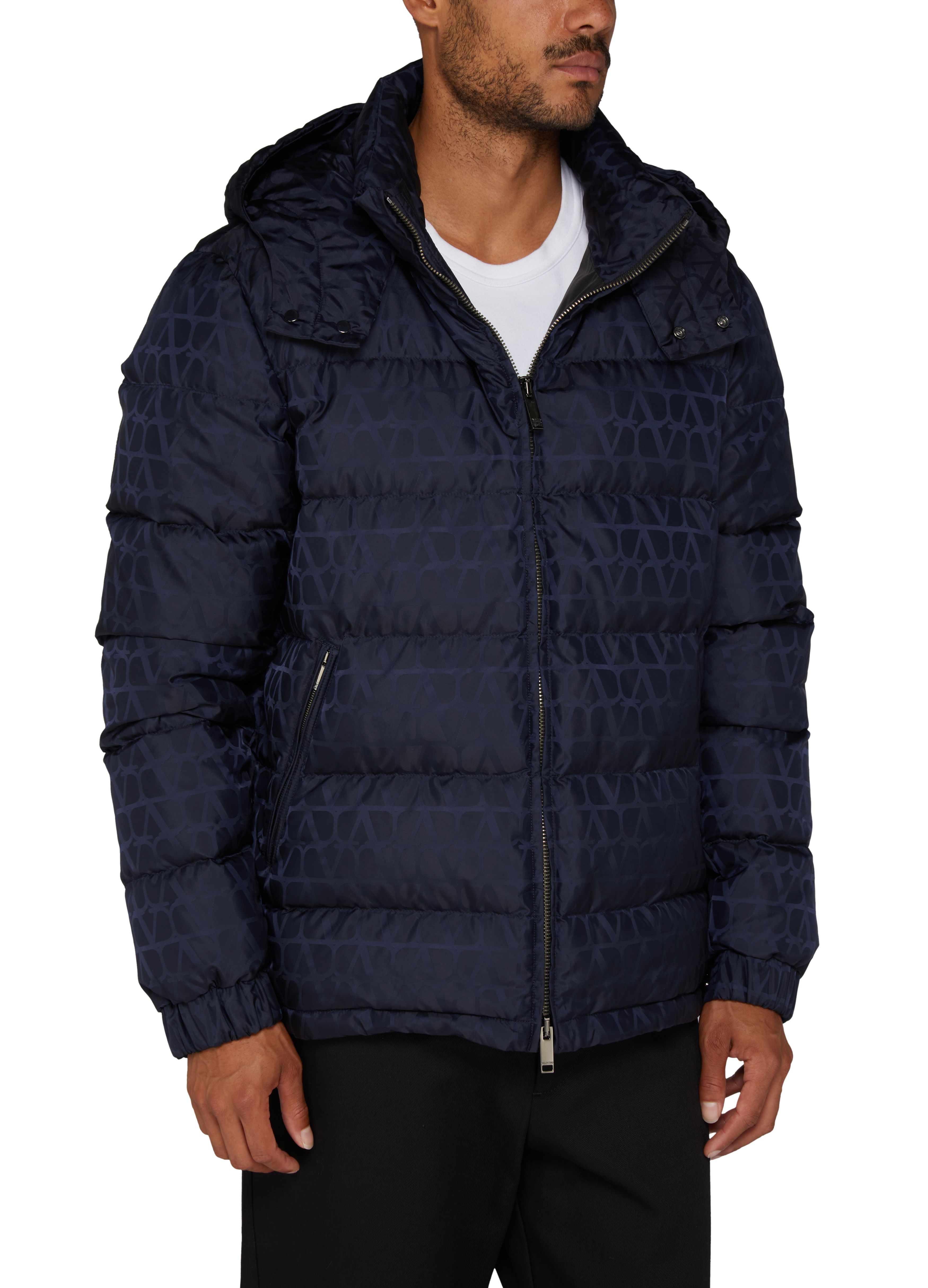 VALENTINO GARAVANI Iconographe light nylon jacquard puffer jacket