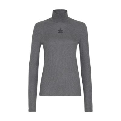 FENDI Slim-fit polo neck jumper