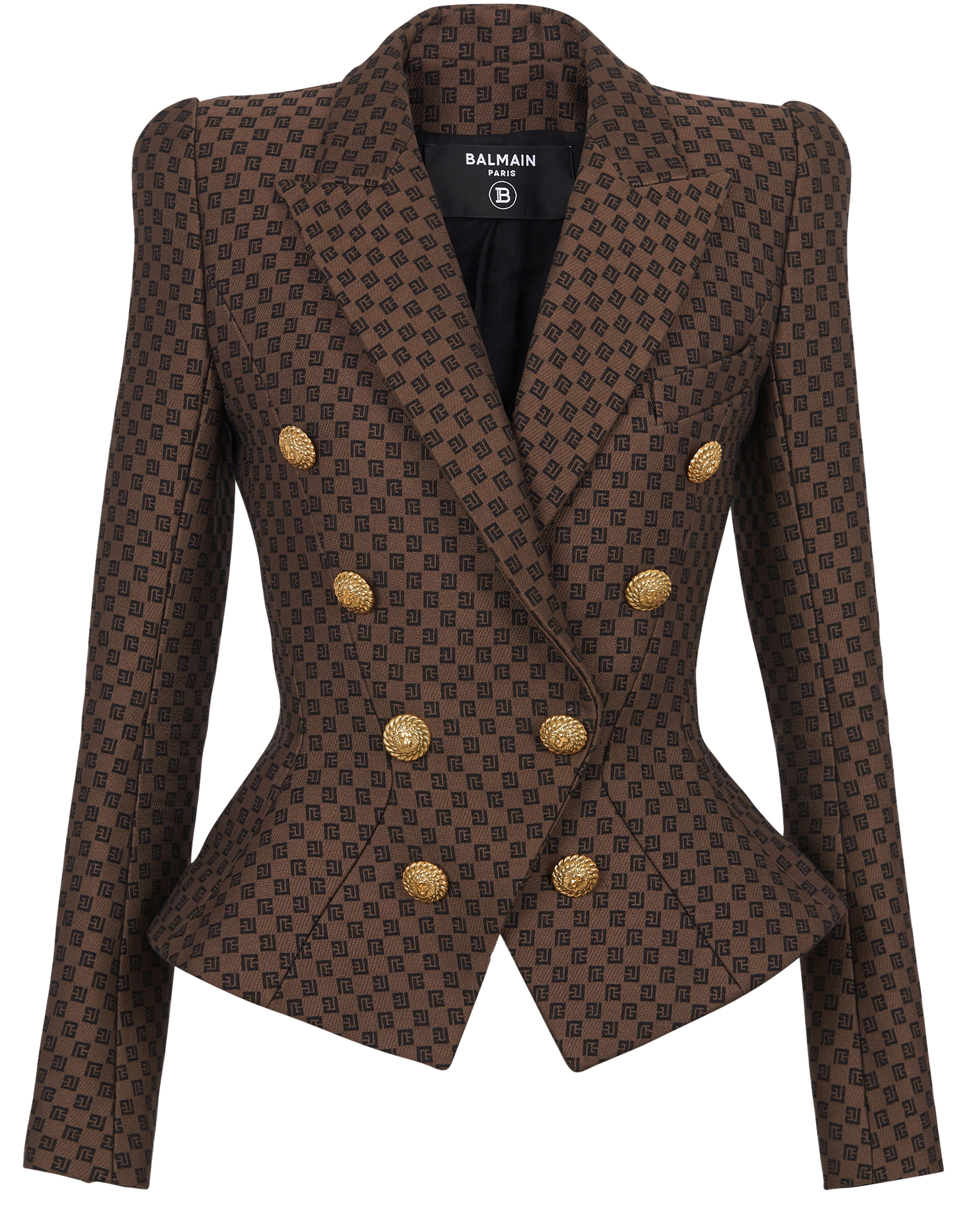 Balmain Mini Monogram Jacquard Jacket