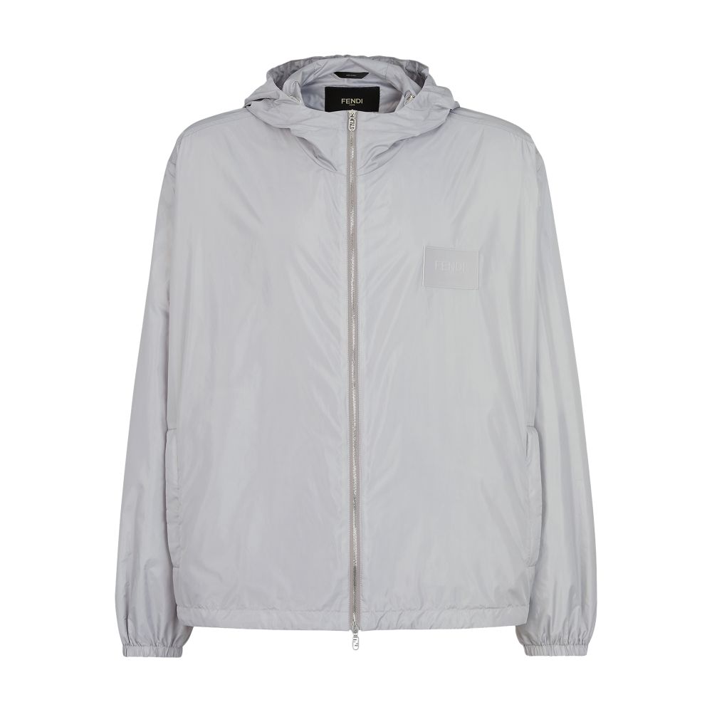 FENDI Windbreaker with drawstring hood and hem