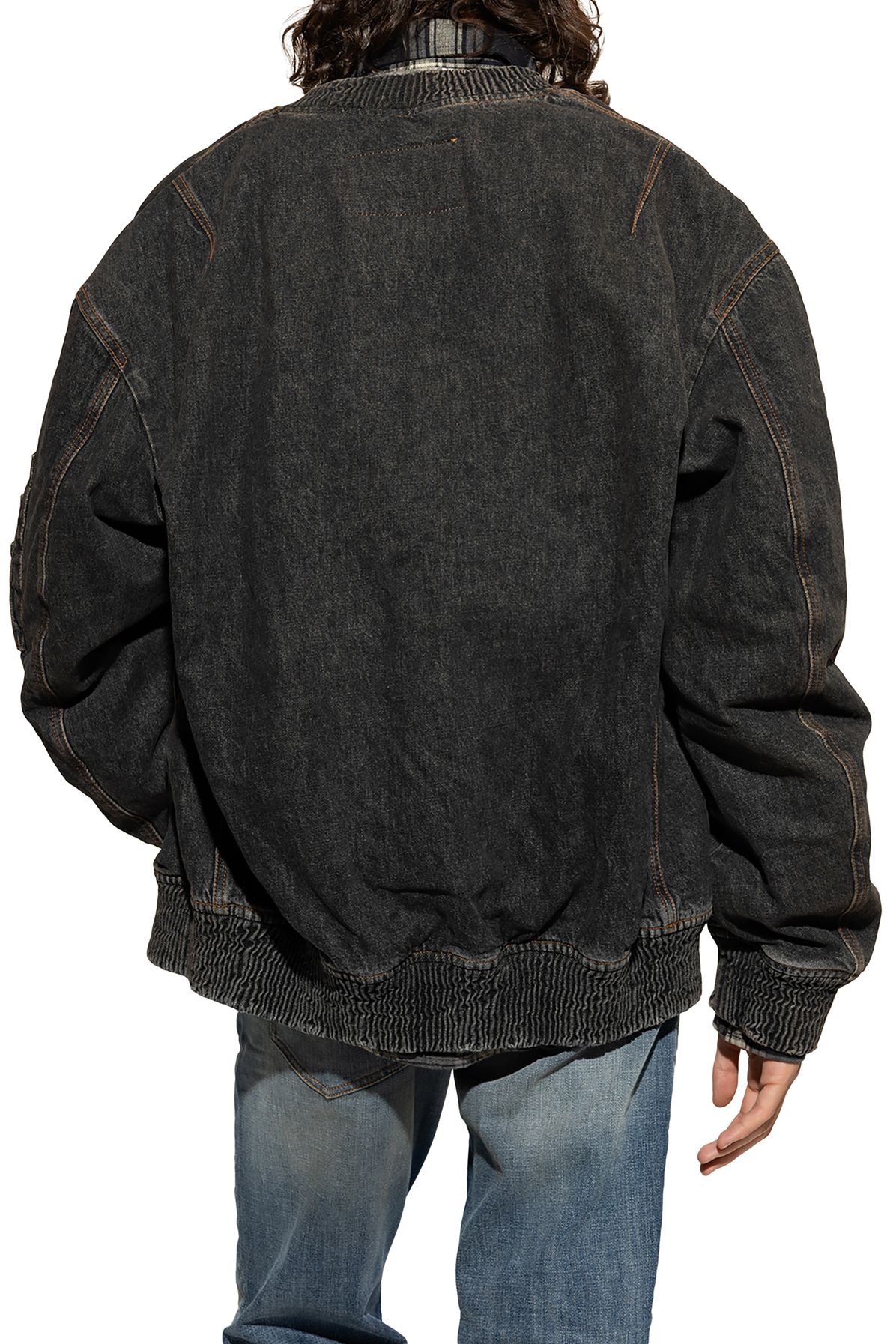 Diesel D-WELTIK denim bomber jacket