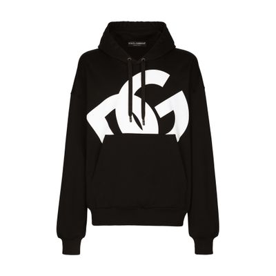 Dolce & Gabbana Jersey hoodie with DG print