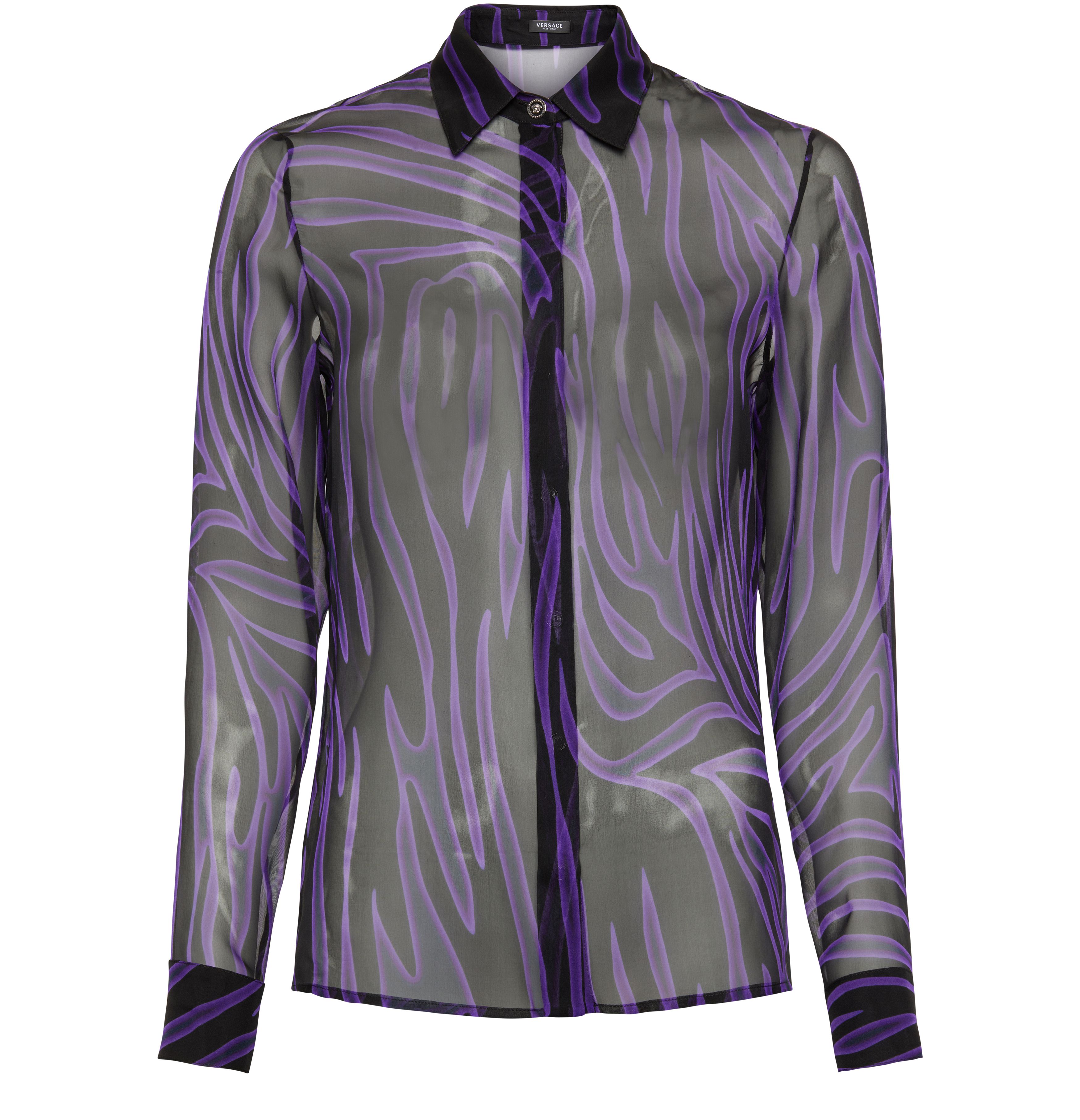 Versace Zebra silk shirt