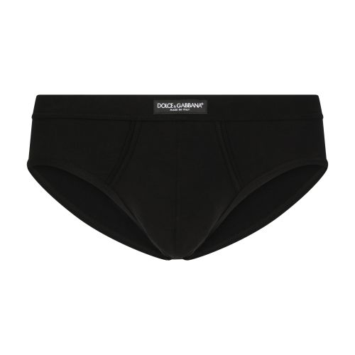 Dolce & Gabbana Medium Elasticized Jersey Briefs with Logo Label