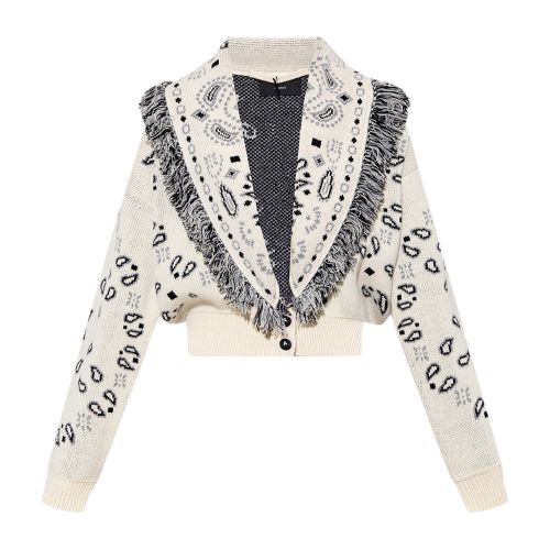 Alanui ‘Bandana Jacquard Icon' oversize cardigan