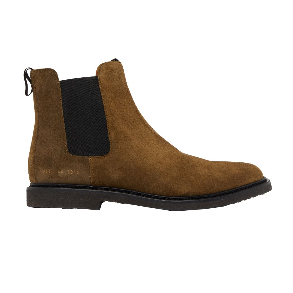 COMMON PROJECTS Waxed suede chelsea boots