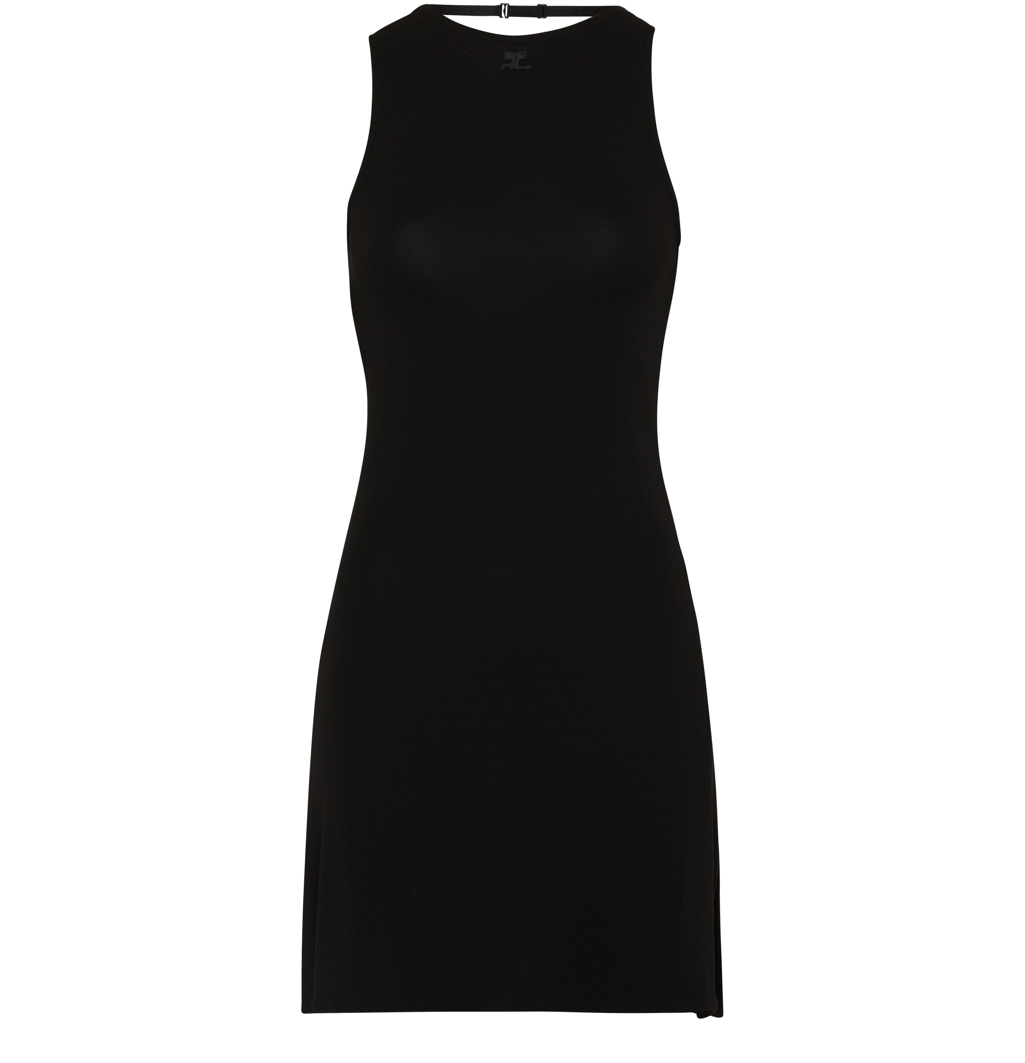 Courrèges Crepe jersey mini lingerie dress