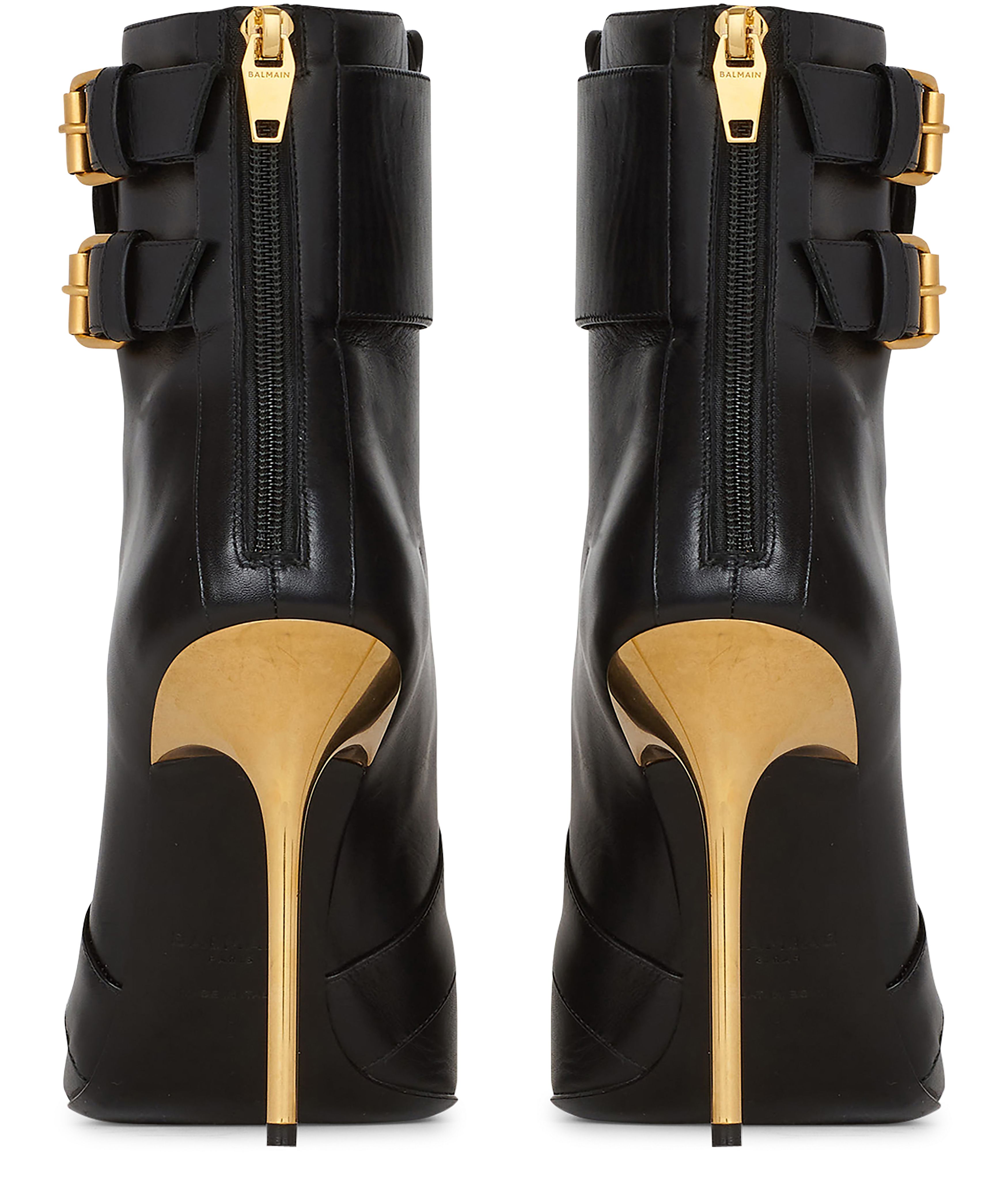 Balmain Uria leather ankle boots