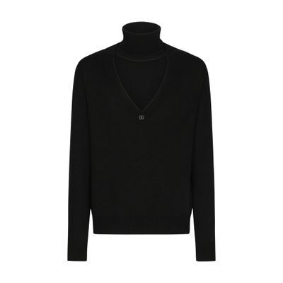 Dolce & Gabbana Turtle-neck pullover in virgin wool