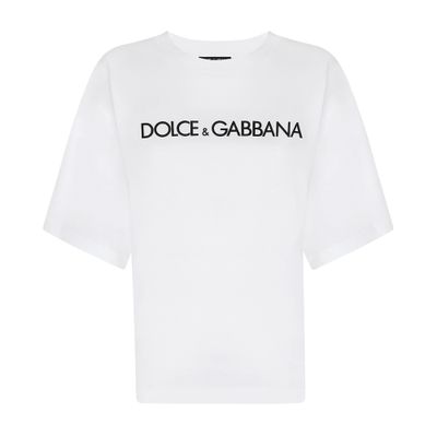 Dolce & Gabbana Jersey T-shirt with "Dolce & Gabbana" print