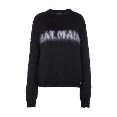 Balmain Jacquard Brushed Mohair Balmain Jumper