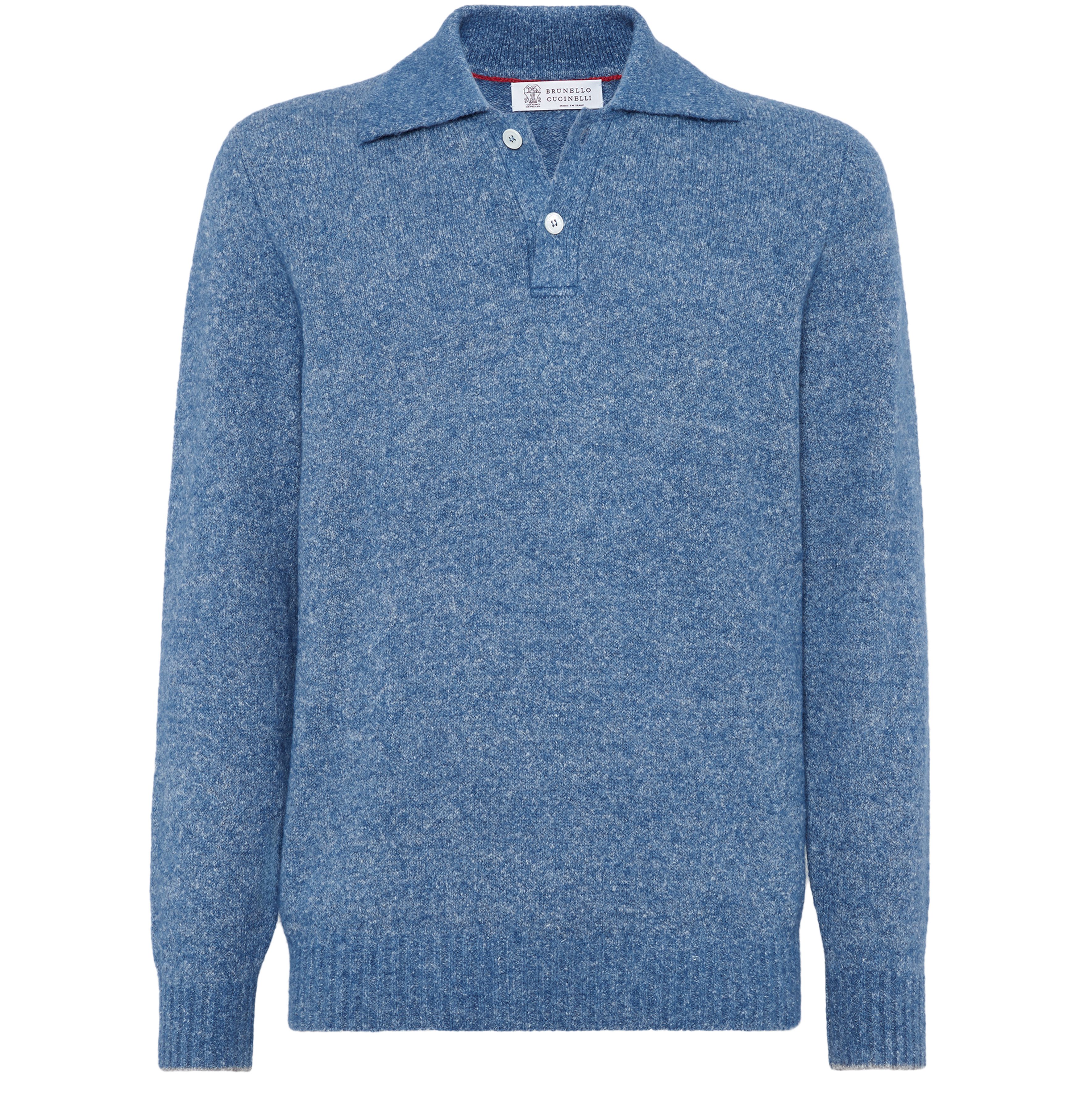 Brunello Cucinelli Knop yarn knit polo