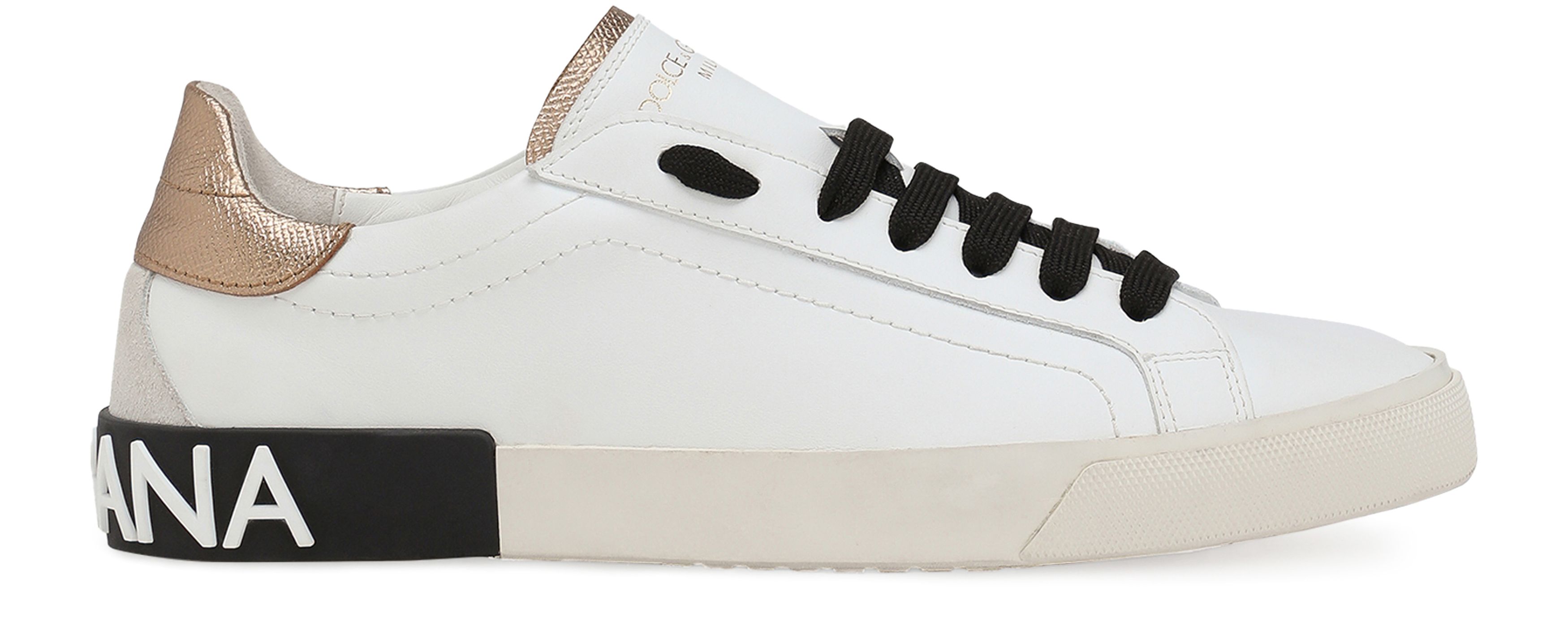 Dolce & Gabbana Portofino vintage calfskin sneakers